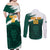 Cameroon Basketball Custom Couples Matching Off Shoulder Maxi Dress and Long Sleeve Button Shirt Come On Indomitable Lions - Wonder Print Shop
