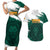 Cameroon Basketball Custom Couples Matching Short Sleeve Bodycon Dress and Hawaiian Shirt Come On Indomitable Lions - Wonder Print Shop