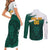 Cameroon Basketball Custom Couples Matching Short Sleeve Bodycon Dress and Long Sleeve Button Shirt Come On Indomitable Lions - Wonder Print Shop