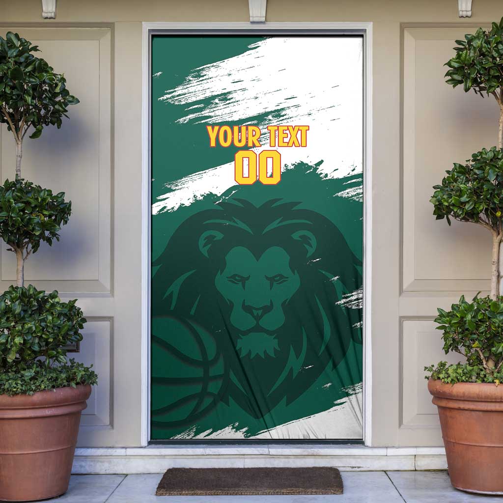Cameroon Basketball Custom Door Cover Come On Indomitable Lions - Wonder Print Shop