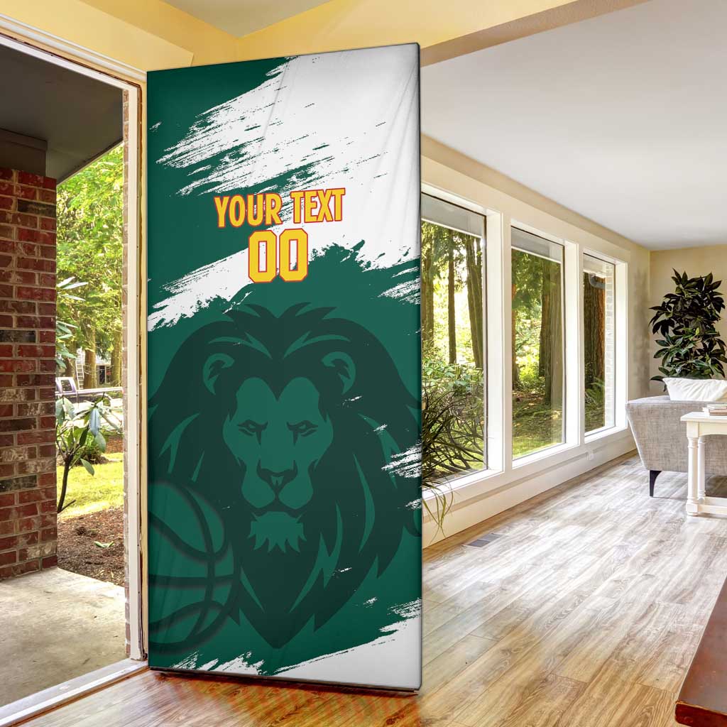 Cameroon Basketball Custom Door Cover Come On Indomitable Lions - Wonder Print Shop