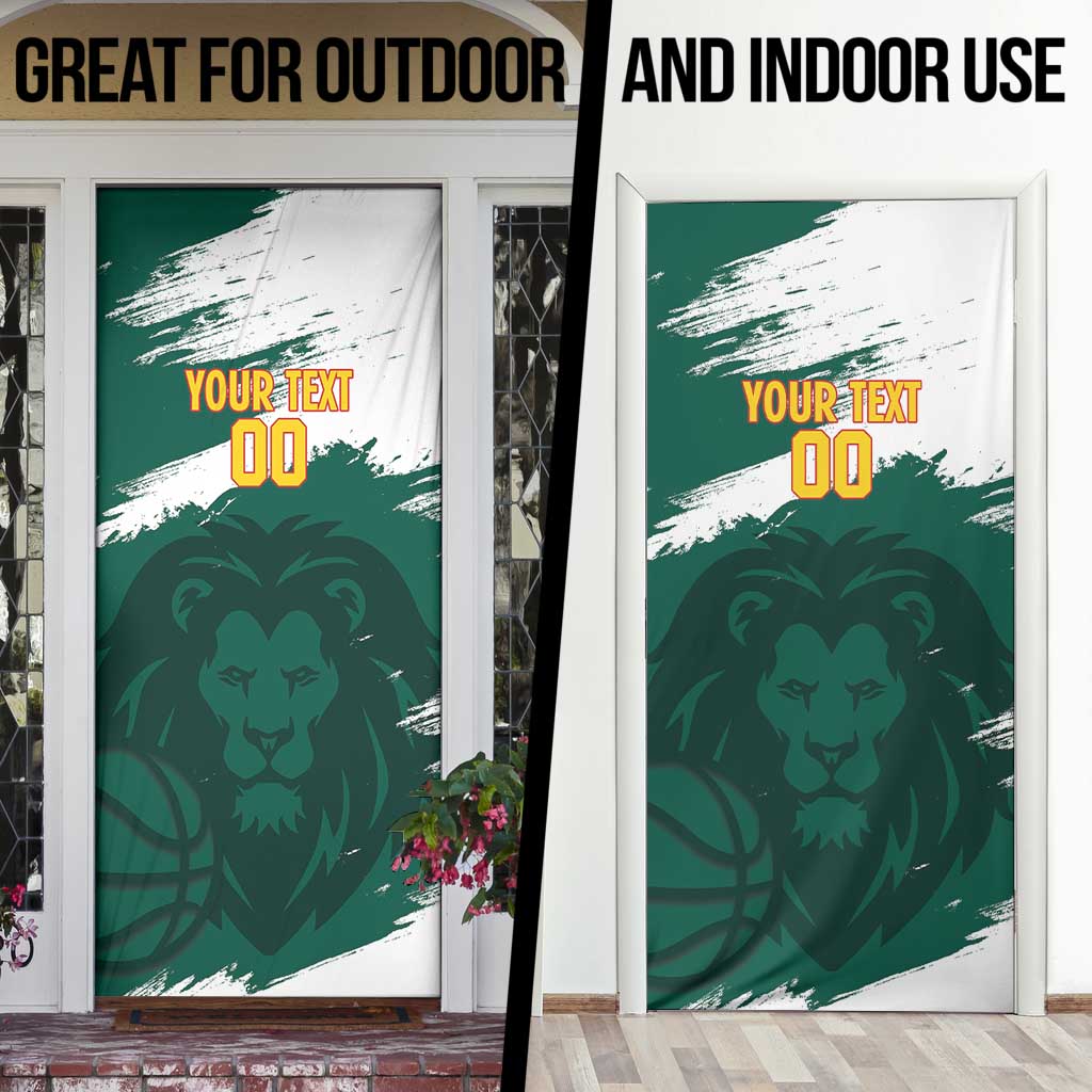 Cameroon Basketball Custom Door Cover Come On Indomitable Lions - Wonder Print Shop