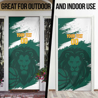 Cameroon Basketball Custom Door Cover Come On Indomitable Lions - Wonder Print Shop