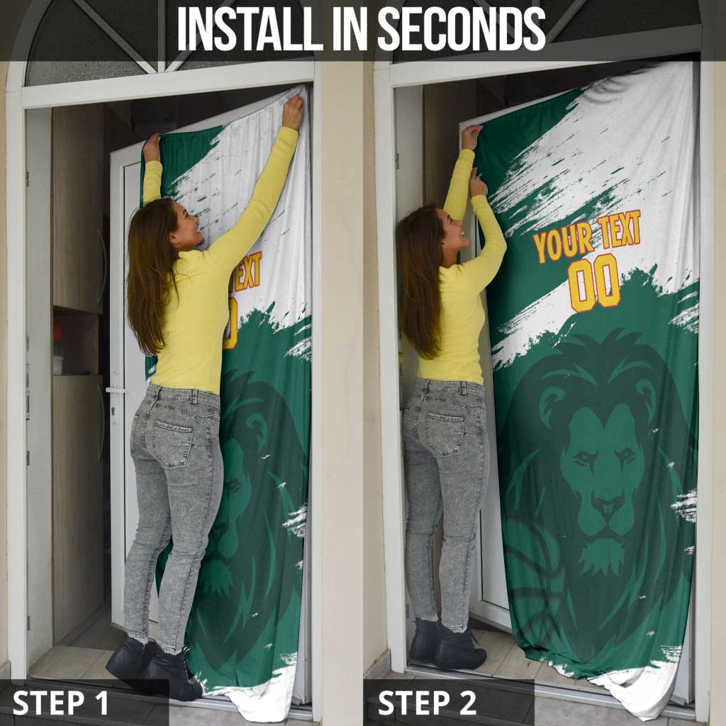 Cameroon Basketball Custom Door Cover Come On Indomitable Lions - Wonder Print Shop