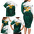 Cameroon Basketball Custom Family Matching Long Sleeve Bodycon Dress and Hawaiian Shirt Come On Indomitable Lions - Wonder Print Shop