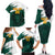 Cameroon Basketball Custom Family Matching Off The Shoulder Long Sleeve Dress and Hawaiian Shirt Come On Indomitable Lions - Wonder Print Shop