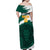 Cameroon Basketball Custom Family Matching Off Shoulder Maxi Dress and Hawaiian Shirt Come On Indomitable Lions - Wonder Print Shop