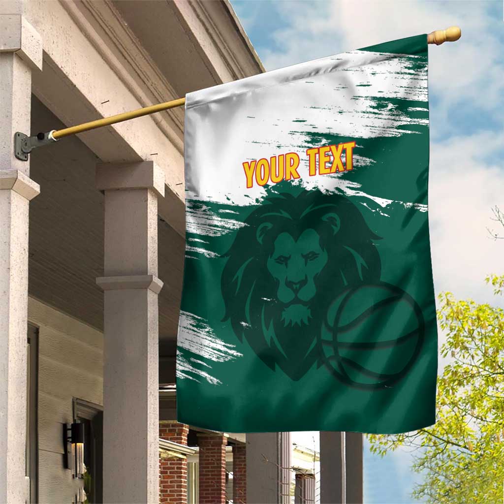 Cameroon Basketball Custom Garden Flag Come On Indomitable Lions - Wonder Print Shop