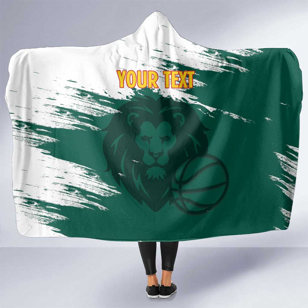 Cameroon Basketball Custom Hooded Blanket Come On Indomitable Lions - Wonder Print Shop