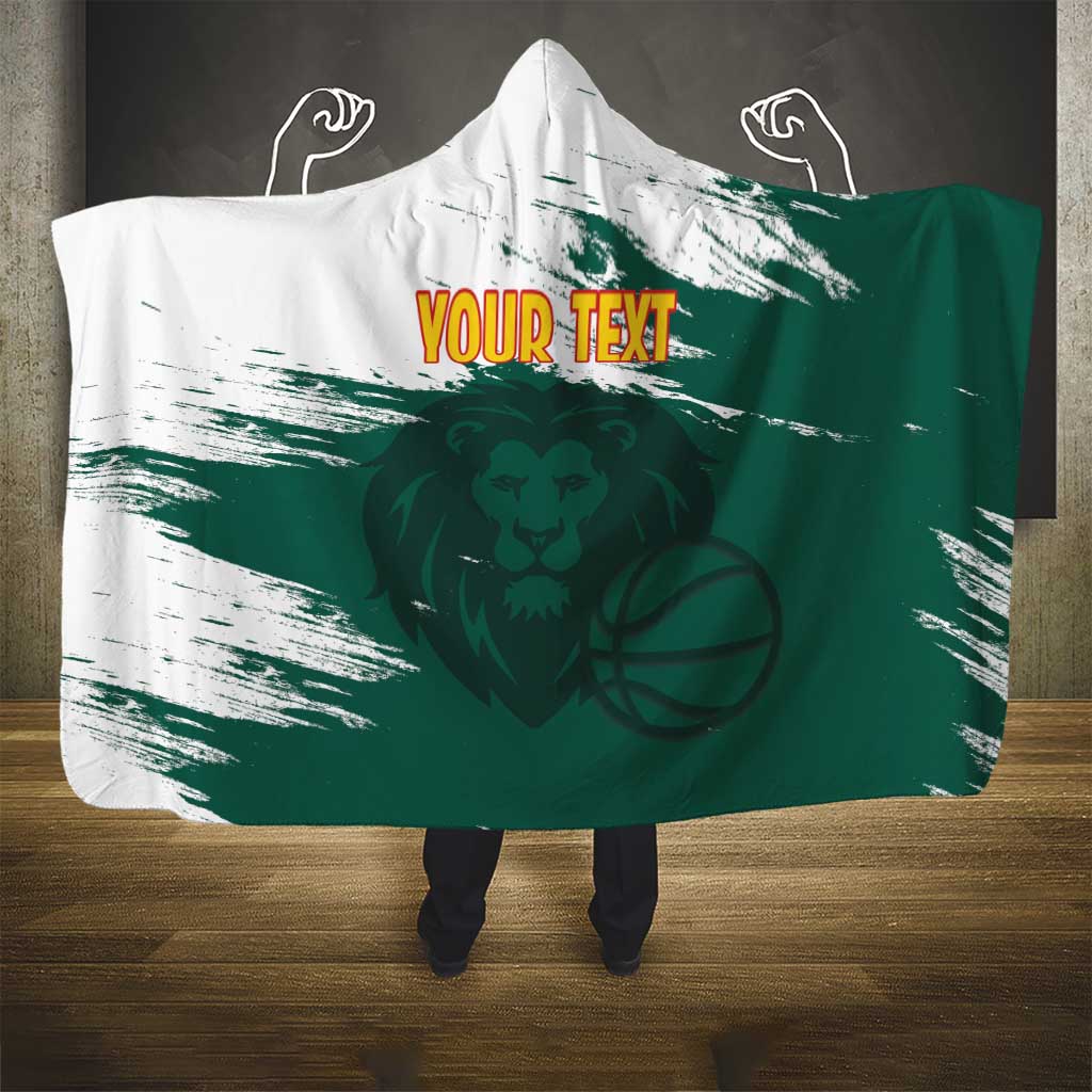 Cameroon Basketball Custom Hooded Blanket Come On Indomitable Lions - Wonder Print Shop