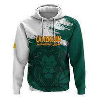 Cameroon Basketball Custom Hoodie Come On Indomitable Lions - Wonder Print Shop