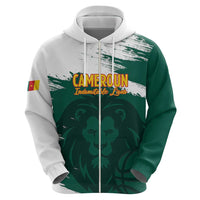 Cameroon Basketball Custom Hoodie Come On Indomitable Lions - Wonder Print Shop