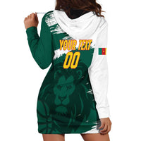 Cameroon Basketball Custom Hoodie Dress Come On Indomitable Lions - Wonder Print Shop