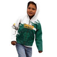 Cameroon Basketball Custom Kid Hoodie Come On Indomitable Lions - Wonder Print Shop