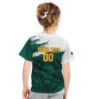 Cameroon Basketball Custom Kid T Shirt Come On Indomitable Lions - Wonder Print Shop