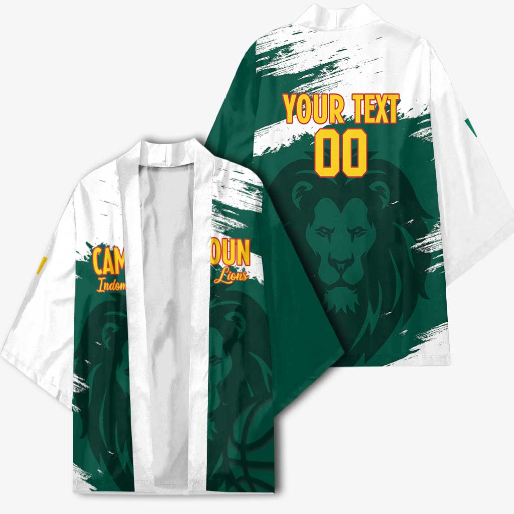 Cameroon Basketball Custom Kimono Come On Indomitable Lions - Wonder Print Shop
