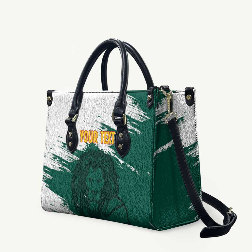 Cameroon Basketball Custom Leather Bag Come On Indomitable Lions - Wonder Print Shop