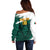 Cameroon Basketball Custom Off Shoulder Sweater Come On Indomitable Lions - Wonder Print Shop