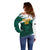 Cameroon Basketball Custom Off Shoulder Sweater Come On Indomitable Lions - Wonder Print Shop