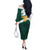 Cameroon Basketball Custom Off The Shoulder Long Sleeve Dress Come On Indomitable Lions - Wonder Print Shop