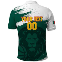 Cameroon Basketball Custom Polo Shirt Come On Indomitable Lions - Wonder Print Shop
