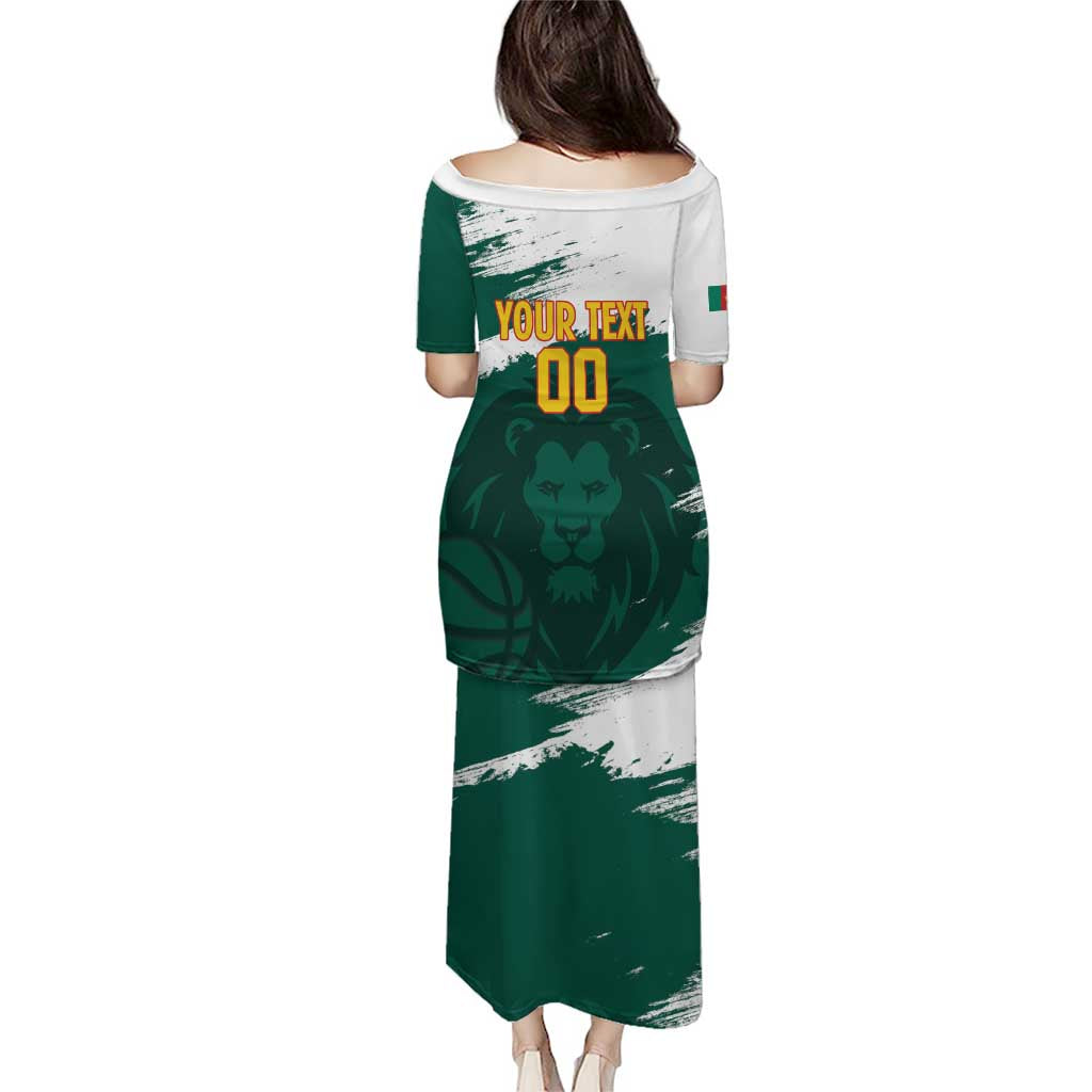 Cameroon Basketball Custom Puletasi Come On Indomitable Lions - Wonder Print Shop