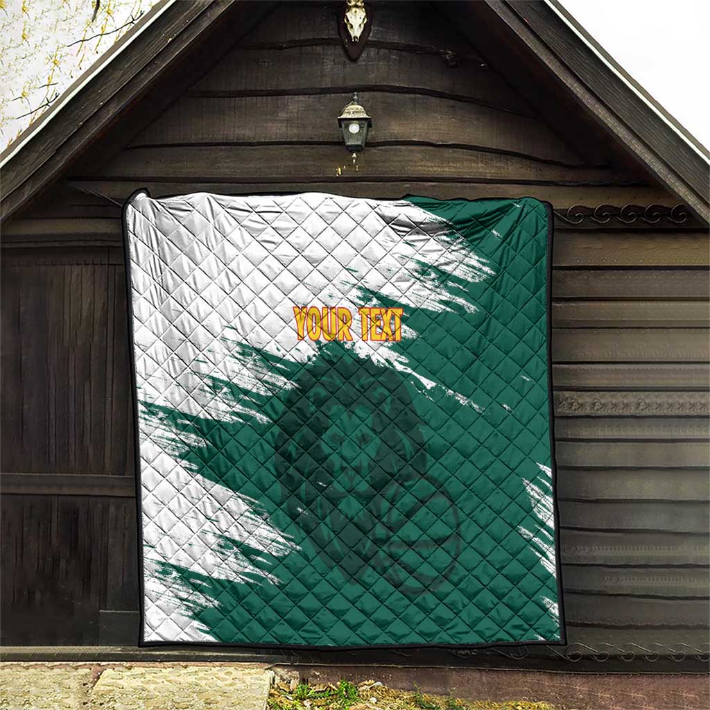 Cameroon Basketball Custom Quilt Come On Indomitable Lions - Wonder Print Shop