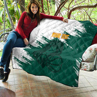 Cameroon Basketball Custom Quilt Come On Indomitable Lions - Wonder Print Shop