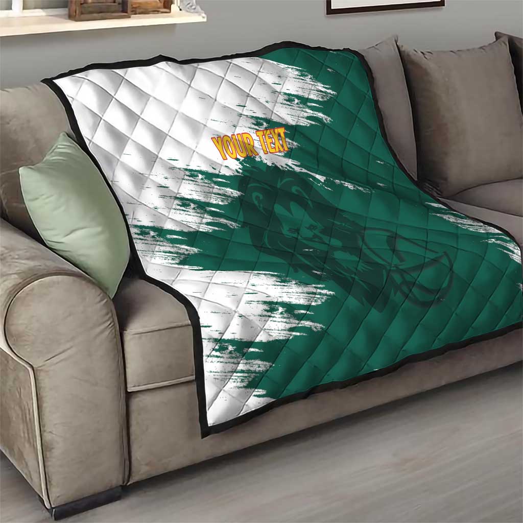 Cameroon Basketball Custom Quilt Come On Indomitable Lions - Wonder Print Shop
