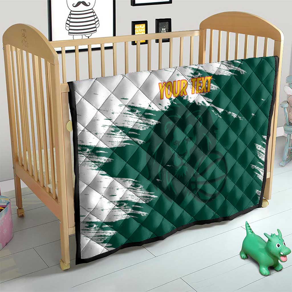 Cameroon Basketball Custom Quilt Come On Indomitable Lions - Wonder Print Shop