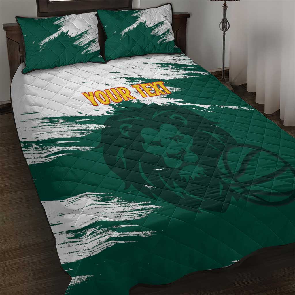 Cameroon Basketball Custom Quilt Bed Set Come On Indomitable Lions - Wonder Print Shop