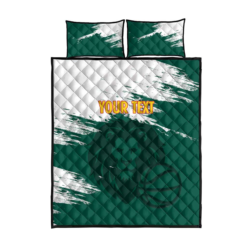 Cameroon Basketball Custom Quilt Bed Set Come On Indomitable Lions - Wonder Print Shop