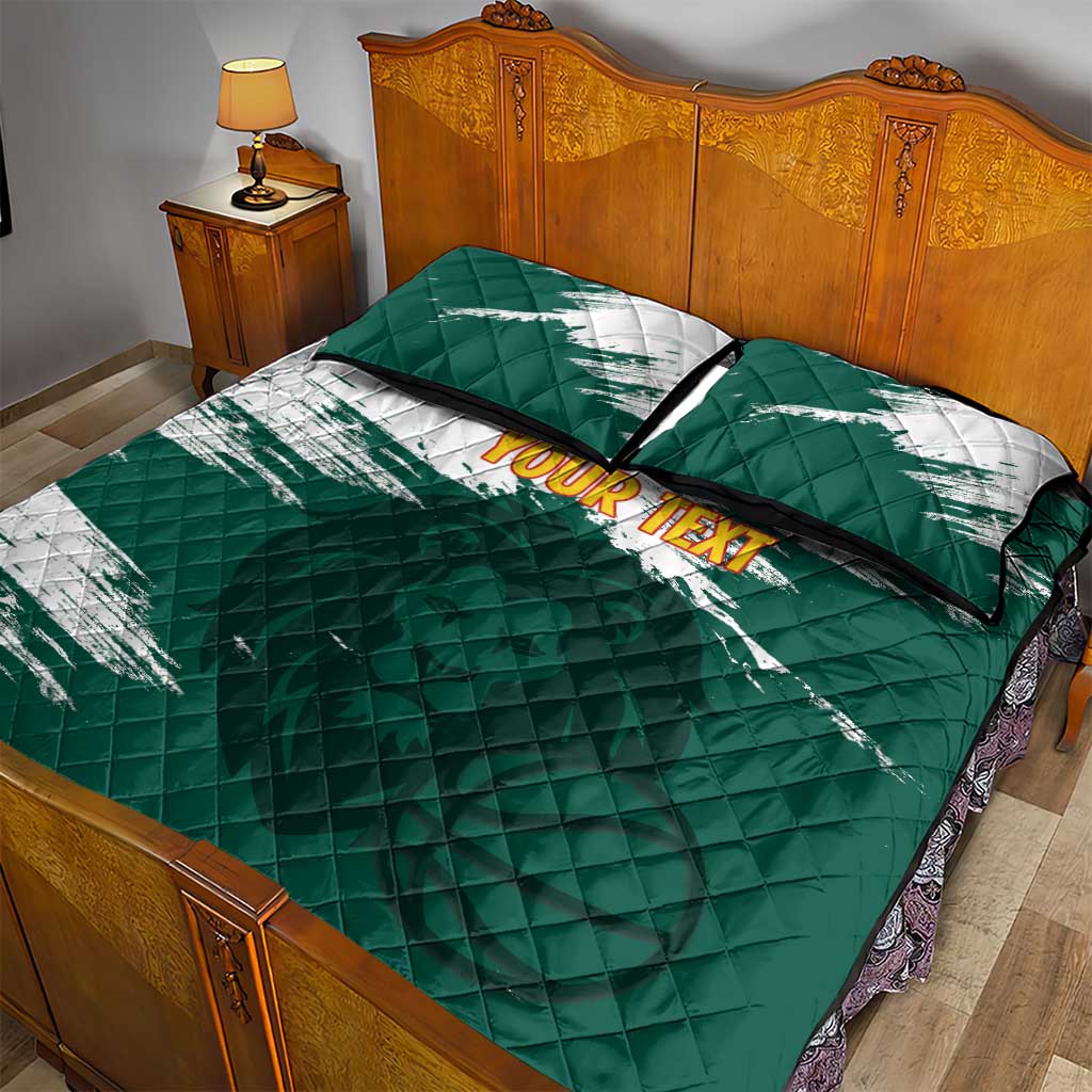 Cameroon Basketball Custom Quilt Bed Set Come On Indomitable Lions - Wonder Print Shop
