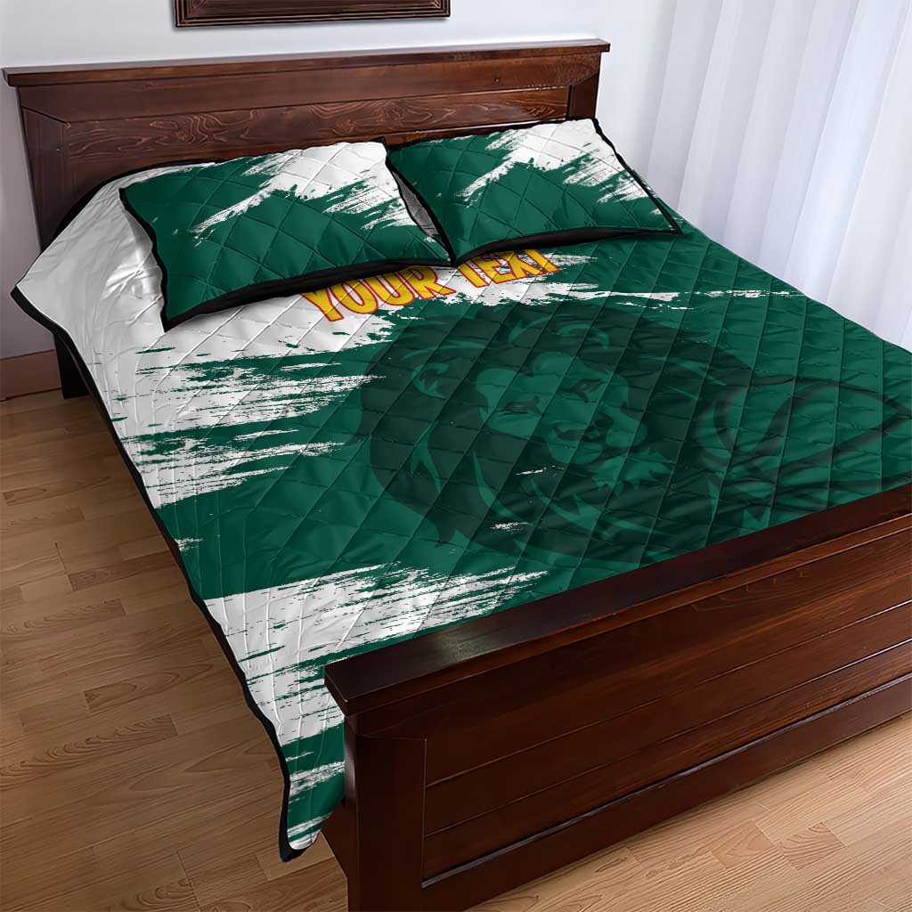 Cameroon Basketball Custom Quilt Bed Set Come On Indomitable Lions - Wonder Print Shop