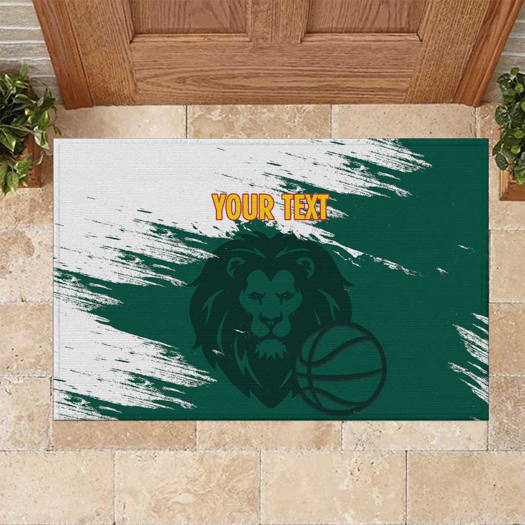 Cameroon Basketball Custom Rubber Doormat Come On Indomitable Lions - Wonder Print Shop