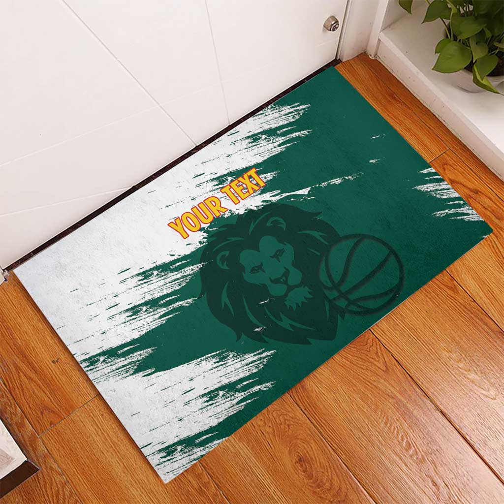 Cameroon Basketball Custom Rubber Doormat Come On Indomitable Lions - Wonder Print Shop