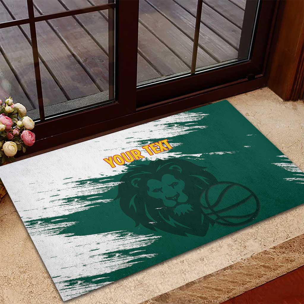 Cameroon Basketball Custom Rubber Doormat Come On Indomitable Lions - Wonder Print Shop