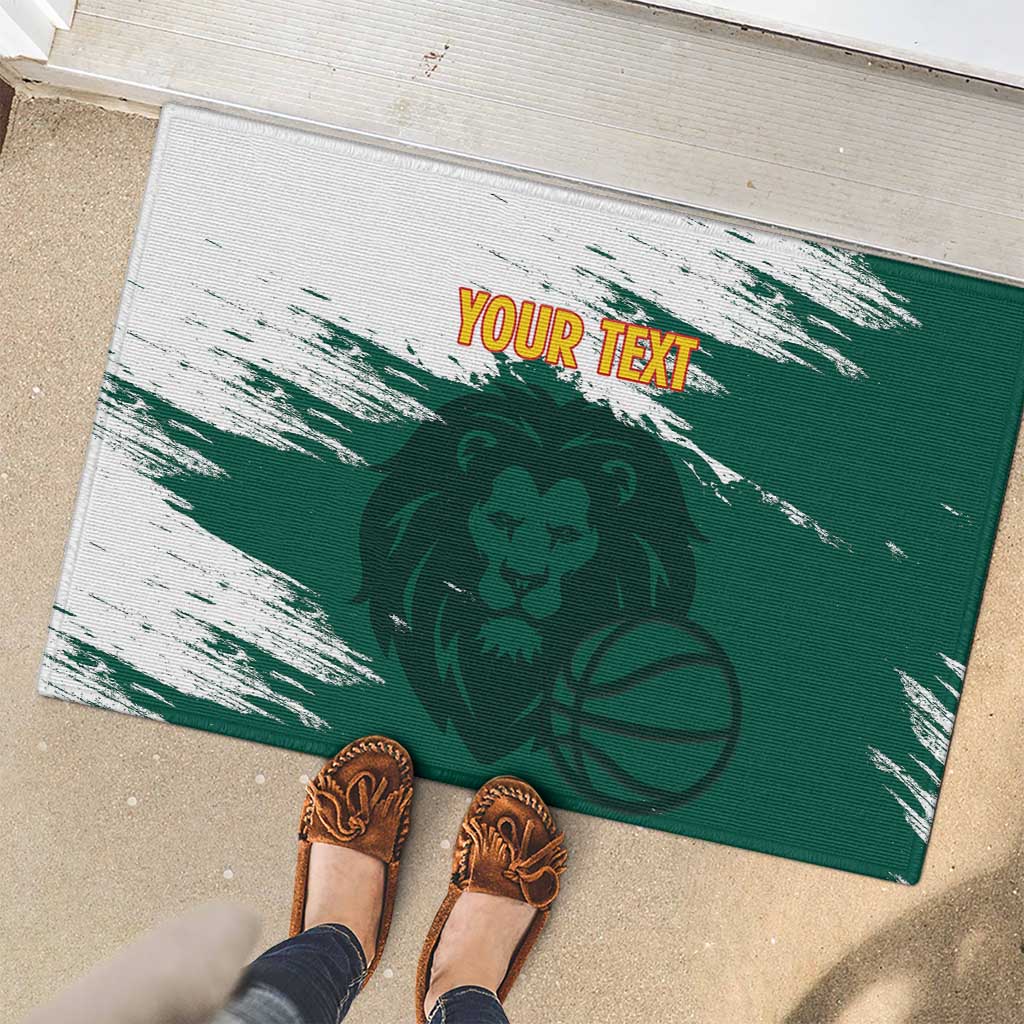 Cameroon Basketball Custom Rubber Doormat Come On Indomitable Lions - Wonder Print Shop