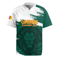 Cameroon Basketball Custom Rugby Jersey Come On Indomitable Lions - Wonder Print Shop