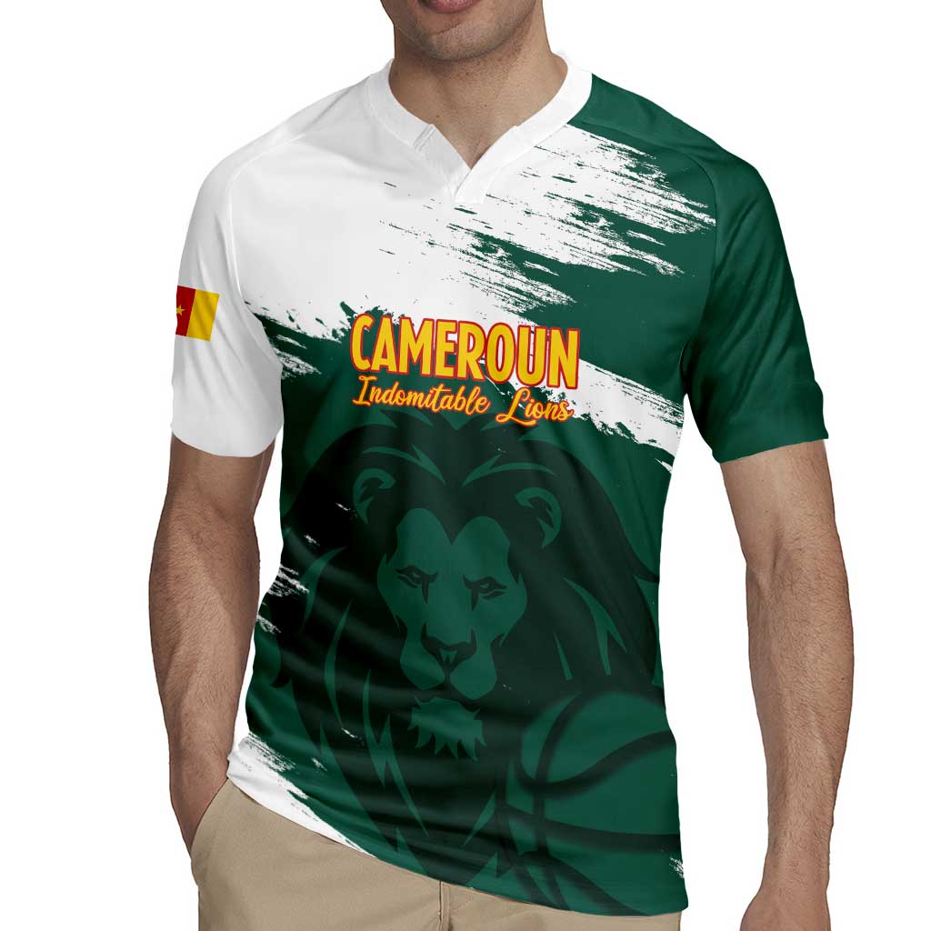 Cameroon Basketball Custom Rugby Jersey Come On Indomitable Lions - Wonder Print Shop