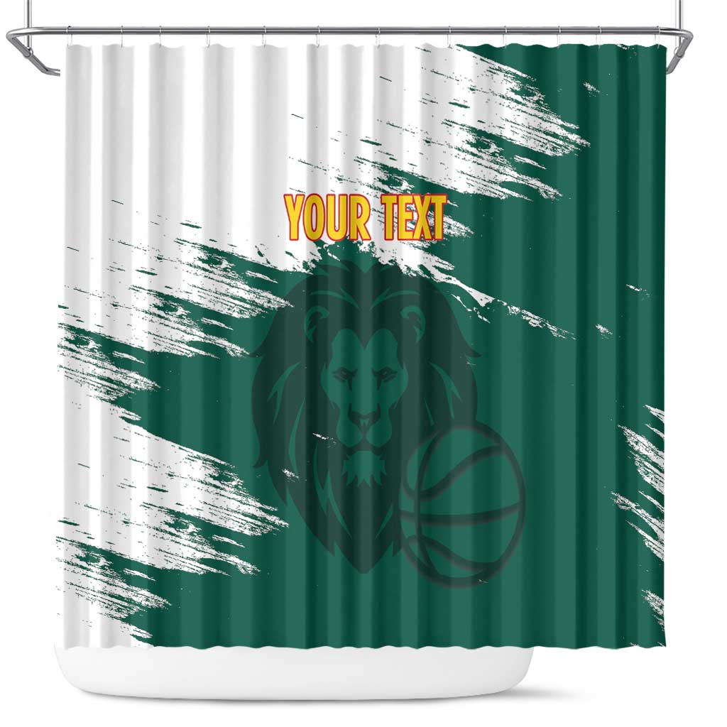 Cameroon Basketball Custom Shower Curtain Come On Indomitable Lions - Wonder Print Shop