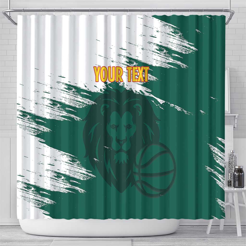 Cameroon Basketball Custom Shower Curtain Come On Indomitable Lions - Wonder Print Shop