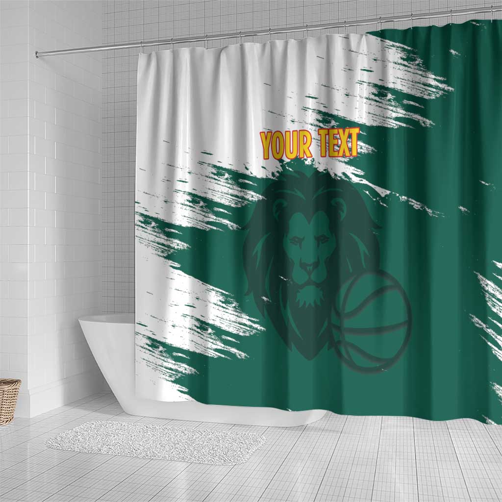 Cameroon Basketball Custom Shower Curtain Come On Indomitable Lions - Wonder Print Shop