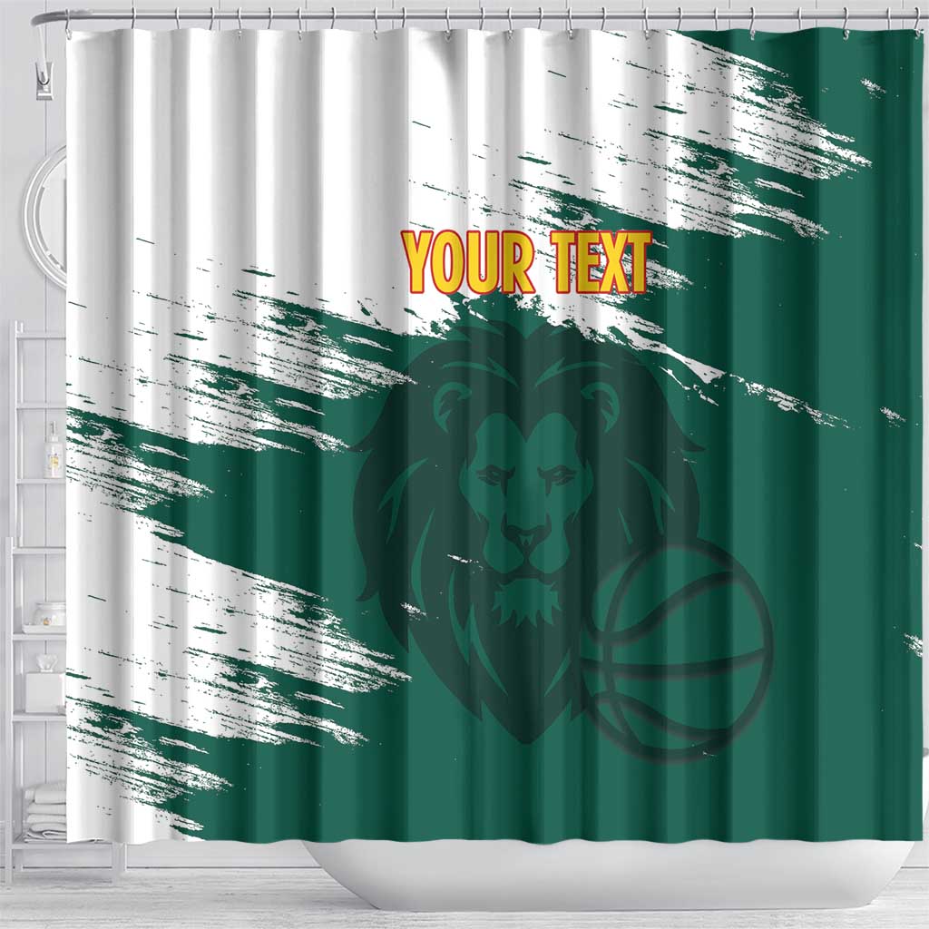 Cameroon Basketball Custom Shower Curtain Come On Indomitable Lions - Wonder Print Shop