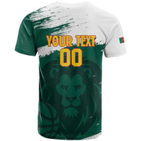 Cameroon Basketball Custom T Shirt Come On Indomitable Lions - Wonder Print Shop