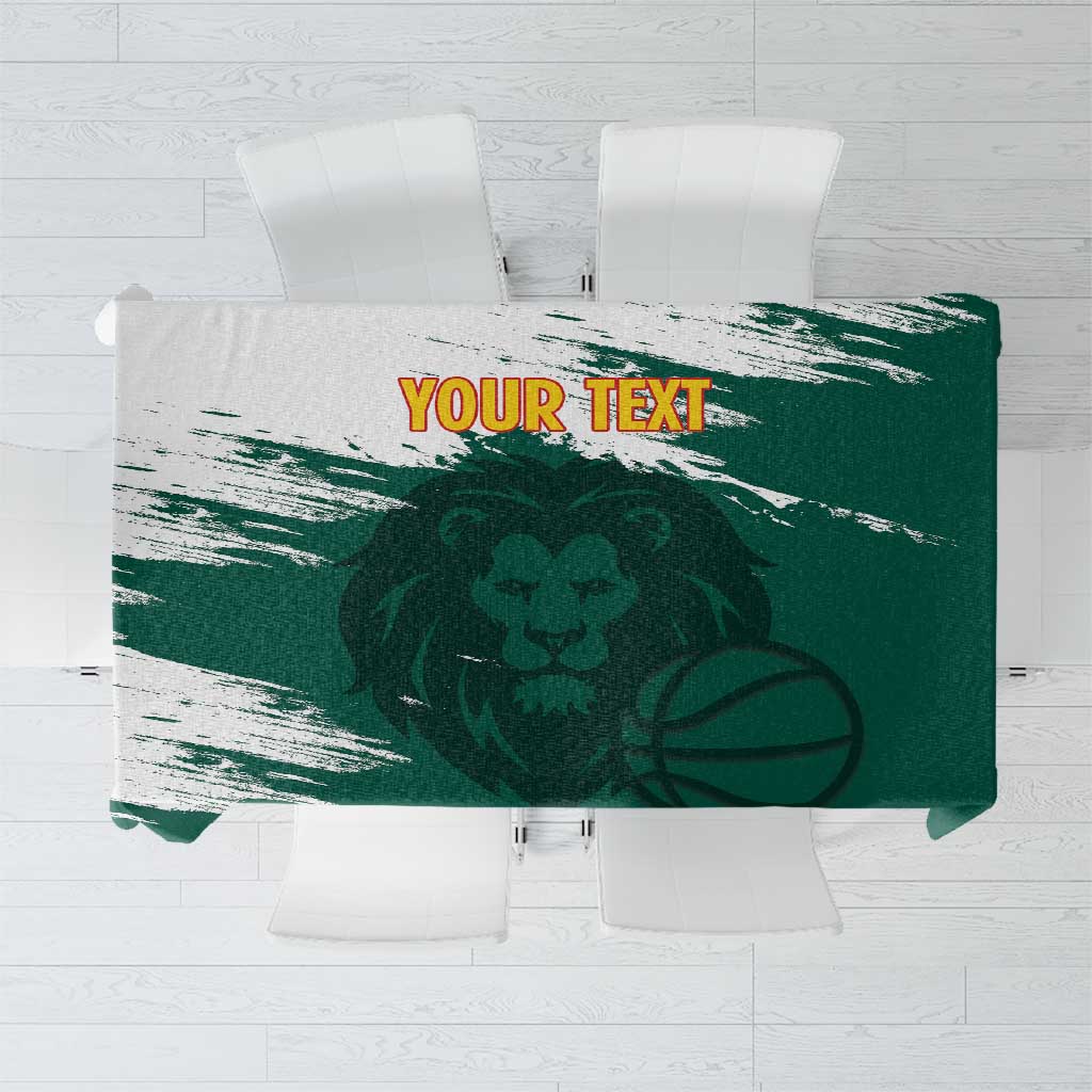 Cameroon Basketball Custom Tablecloth Come On Indomitable Lions - Wonder Print Shop