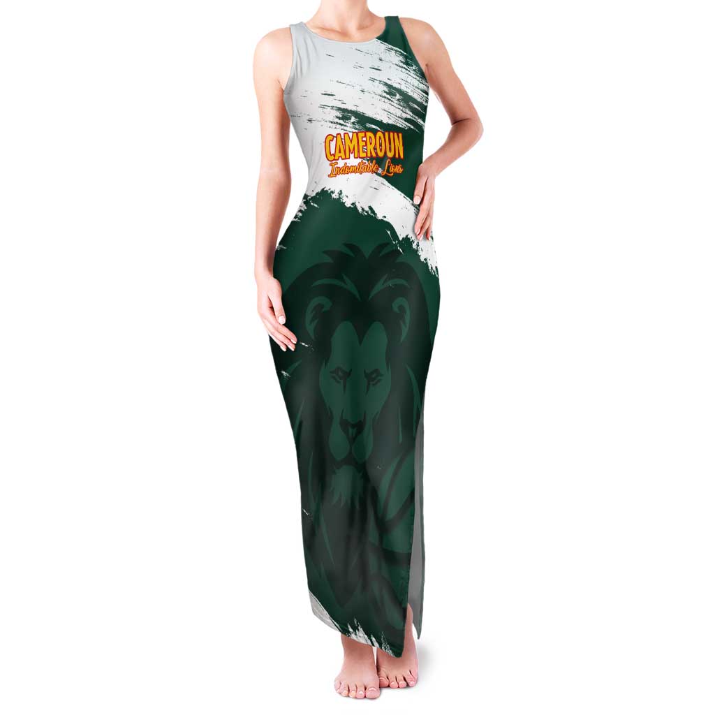Cameroon Basketball Custom Tank Maxi Dress Come On Indomitable Lions - Wonder Print Shop