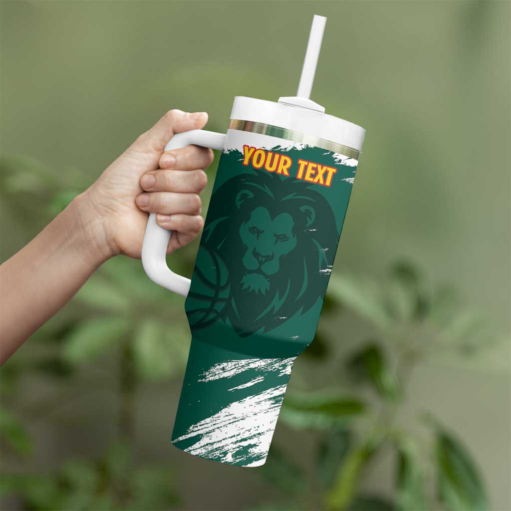 Cameroon Basketball Custom Tumbler With Handle Come On Indomitable Lions - Wonder Print Shop