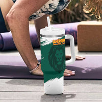 Cameroon Basketball Custom Tumbler With Handle Come On Indomitable Lions - Wonder Print Shop