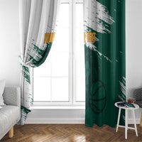Cameroon Basketball Custom Window Curtain Come On Indomitable Lions - Wonder Print Shop